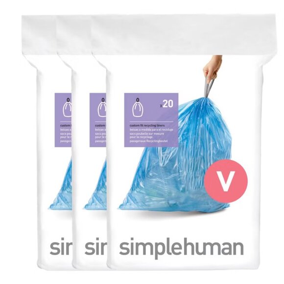 Simple Human Recycling Liners Size V 60 pieces NWT - Picture 7 of 7